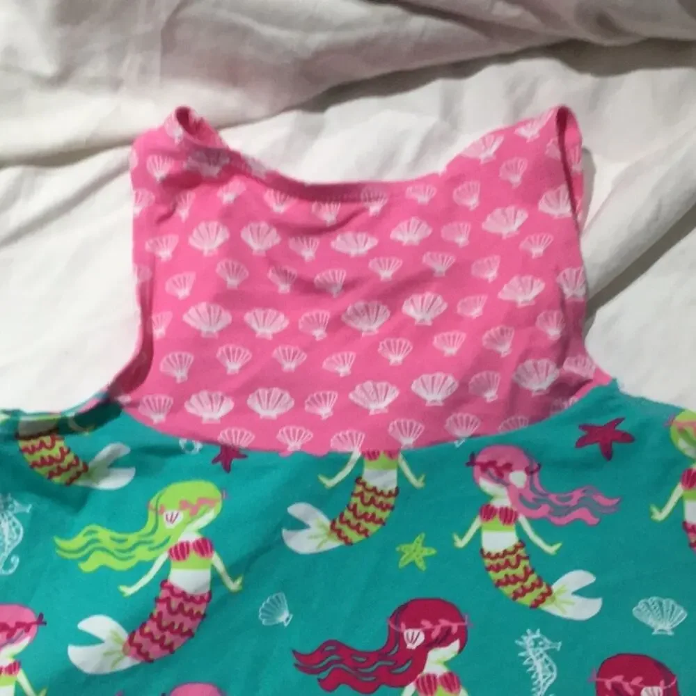 Hatley 2t coverup mermaid print dress worn once